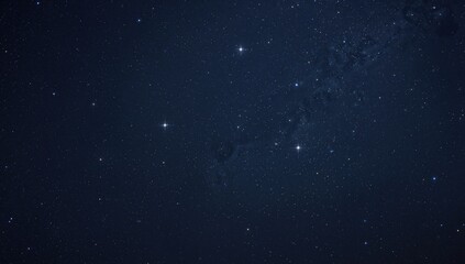 Fototapeta premium Dim stars twinkling in the nighttime sky