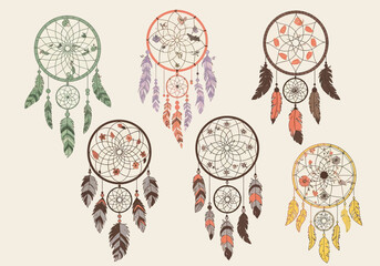 Dreamcatchers Collection Native American Spiritual Symbols.