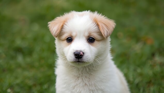 Close-up of a young Mudi dog looking adorable