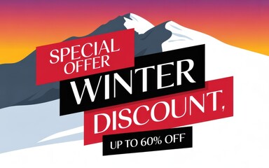 Winter Special Discount Poster