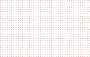 ベビーピンクのドットスクエア背景イラスト