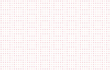 ベビーピンクのドットスクエア背景イラスト