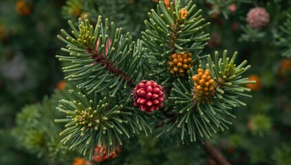 Vibrant Cade Juniper Cones in Springtime - Detailed Close-Up View