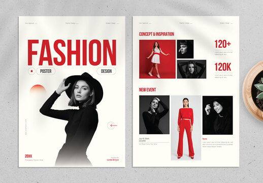 Modern Fashion Lookbook Event Show Flyer Design