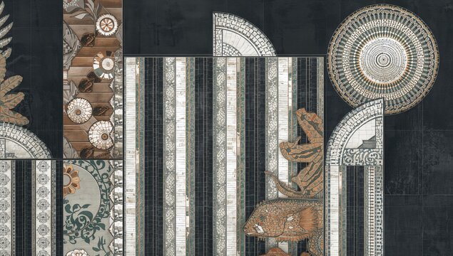 Outdoor ceramic patterns ideal for garages and drainage covers