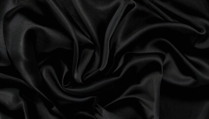 Obraz premium Black satin texture with silk backdrop