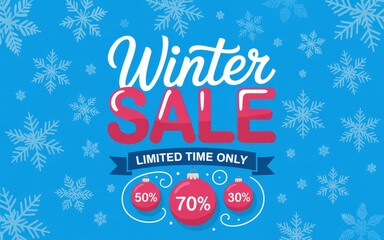 Snowflake Sale Background