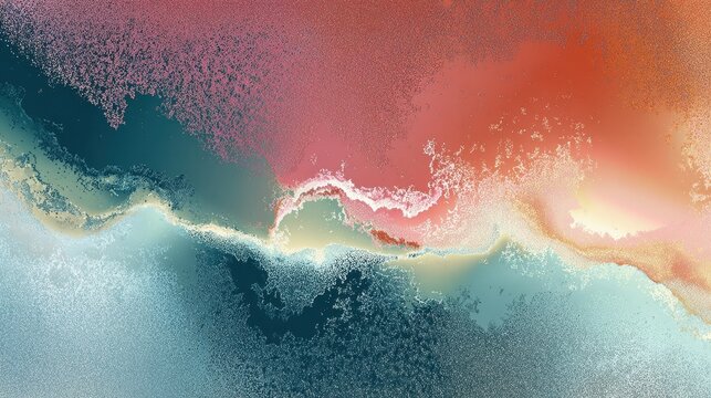 Abstract frosty vibrant gradient with metallic shimmer resembling a flowing river.