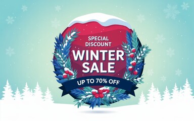 Winter Sale Background