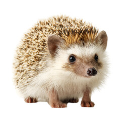 Adorable african pygmy hedgehog close-up portrait cute pet wildlife photography