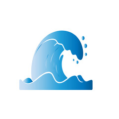 Blue Ocean Wave Icon