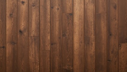 Fototapeta premium Brown wooden panel texture with natural patterns, ideal for design backgrounds