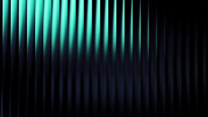 Teal and cyan vertical glass gradient with smooth transitions on black. Elegant abstract motion for video editing, social media, or modern product displays. Works beautifully in advertising