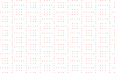 ベビーピンクのドットレシート背景イラスト　Adobe Illustrator Artwork