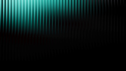Teal and cyan vertical glass gradient with smooth transitions on black. Elegant abstract motion for video editing, social media, or modern product displays. Works beautifully in advertising