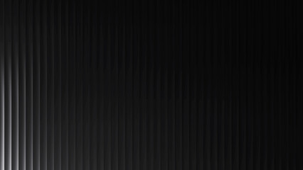 Fototapeta premium Silver glass gradient grainy effect a minimalist texture glossy metal ribs, Abstract Vertical Lines Background Ribbed Texture and Gradient Light 4k motion. The elegant interplay of light and shadow