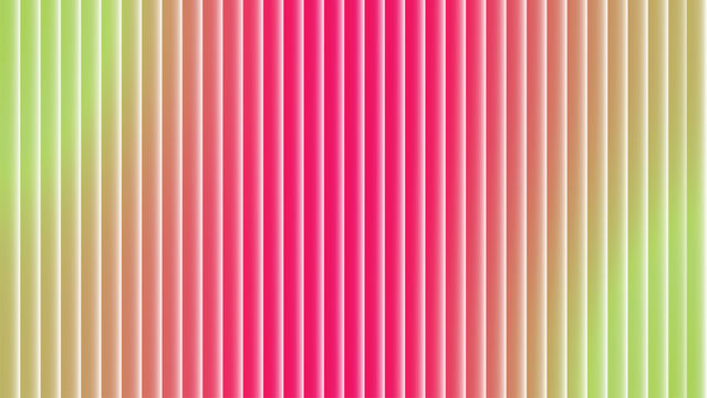Abstract vertical ribbed background with a vibrant pink to green gradient