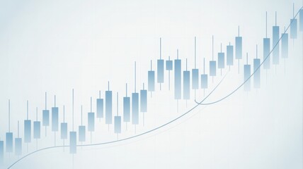 Abstract chart representing market trends and financial data