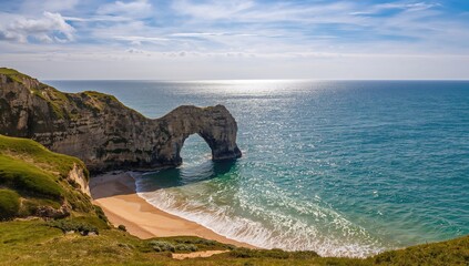Durdle Door rock formation, erosion risk