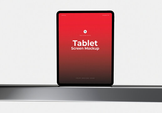 Tablet Screen Device Mockup Template