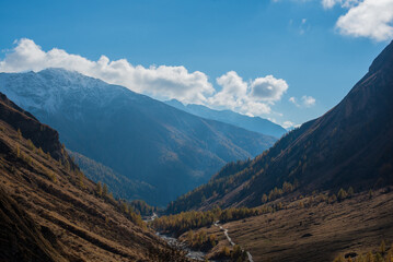 Autumn in the Austrian Alps near Grossglockner