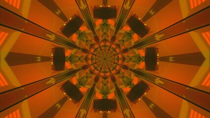 Dynamic tunnel visuals create a vibrant vj loop screensaver experience in seamless motion