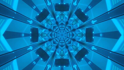 Vj loop screensaver featuring a mesmerizing blue tunnel design that seamlessly loops in an endless pattern