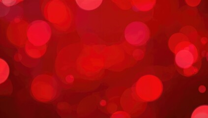 Bright red circular bokeh pattern, ideal for editorial header background