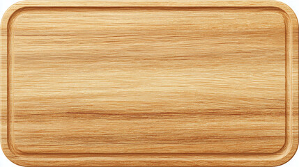 Fototapeta premium A rectangular wooden cutting board. Perfect for culinary preparations