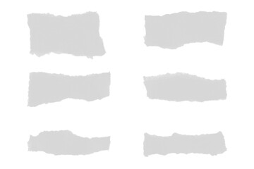 Paper torn fragments
