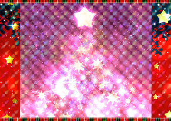 壁紙　クリスマスデザイン　ホログラム