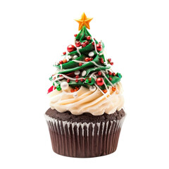 Christmas Cupcake Delight Holiday Baking Joy Festive Tree Treat Delicious Food Celebration Dessert