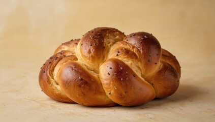Freshly baked challah bread, a fiber-dense choice, Shabbat observance