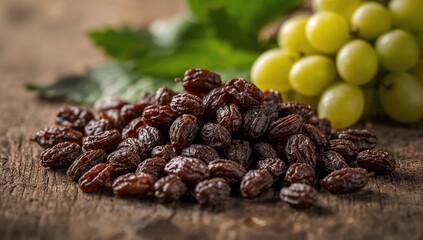 Obraz premium Natural dried grapes, organic raisins