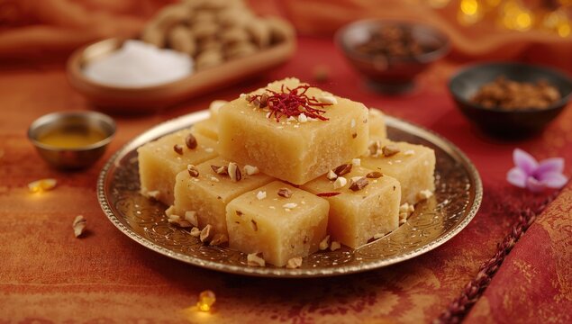 Semolina Pudding Dessert - Rava Sheera