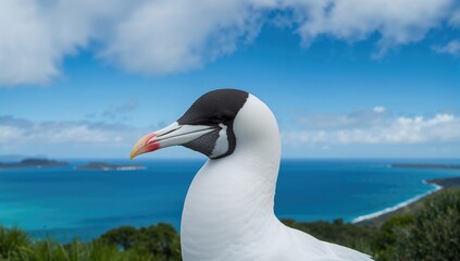 Black Browed Albatross soaring in Australasia, highlighting the impact of urban density