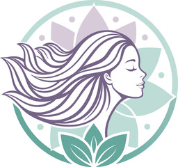 Beauty salon and spa doodle set. Skin care and natural treatment, natural cosmetics concept, time for yourself. Spa with aroma oil, nail file, sleep mask and other care items.	