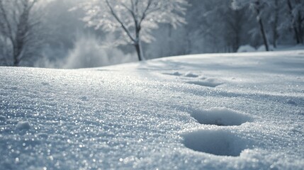 snow covered road in winter