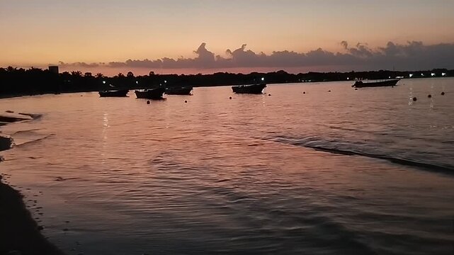 Sunset on the beach
