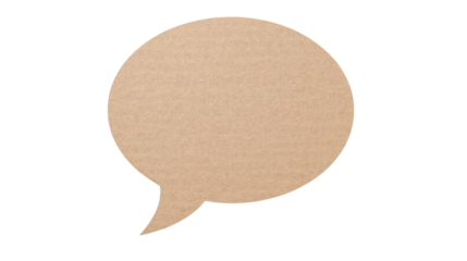 Cloud Shaped Speech Bubble with Torn Kraft Paper Edges. cloud, cloud shape
