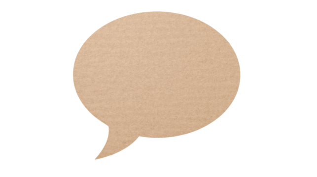 Cloud Shaped Speech Bubble with Torn Kraft Paper Edges. cloud, cloud shape