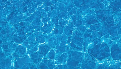 Obraz premium Overhead view of shimmering blue water with textured ripples