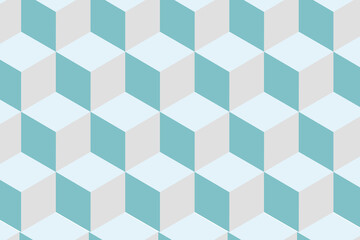 Cool toned cube background pattern material