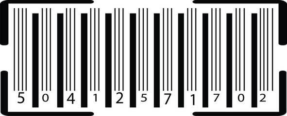 Simple Linear Barcode Icon &ndash; Vector
