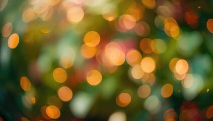 Fototapeta premium Glistening bokeh effect in blurred background, ideal for editorial layouts