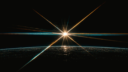 Explosion dans l'univers