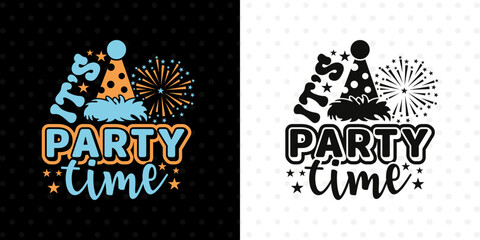 It's Party Time SVG File | Festive and Fun Holiday Design