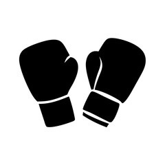 Pair of Black Boxing Gloves Ready for Action in Sports Competition