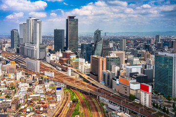 Fototapeta premium Nagoya, Japan Downtown City Skyline