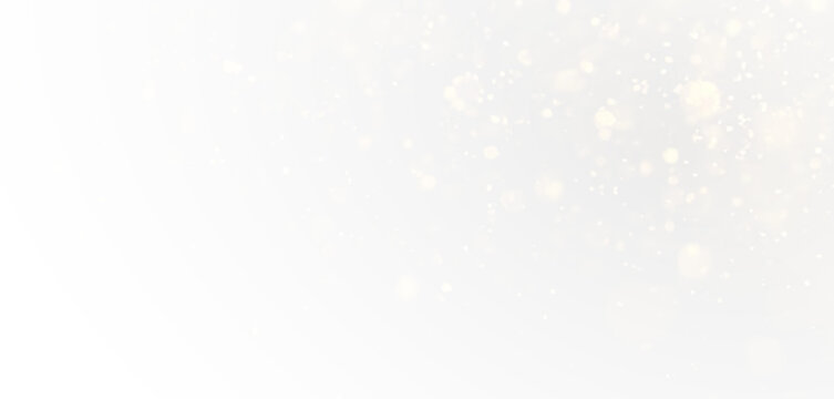 Sparkling festive Christmas illustration with glowing particles, golden glitter, magical stardust, confetti, snow effect, and bokeh lights for holiday cards and celebrations